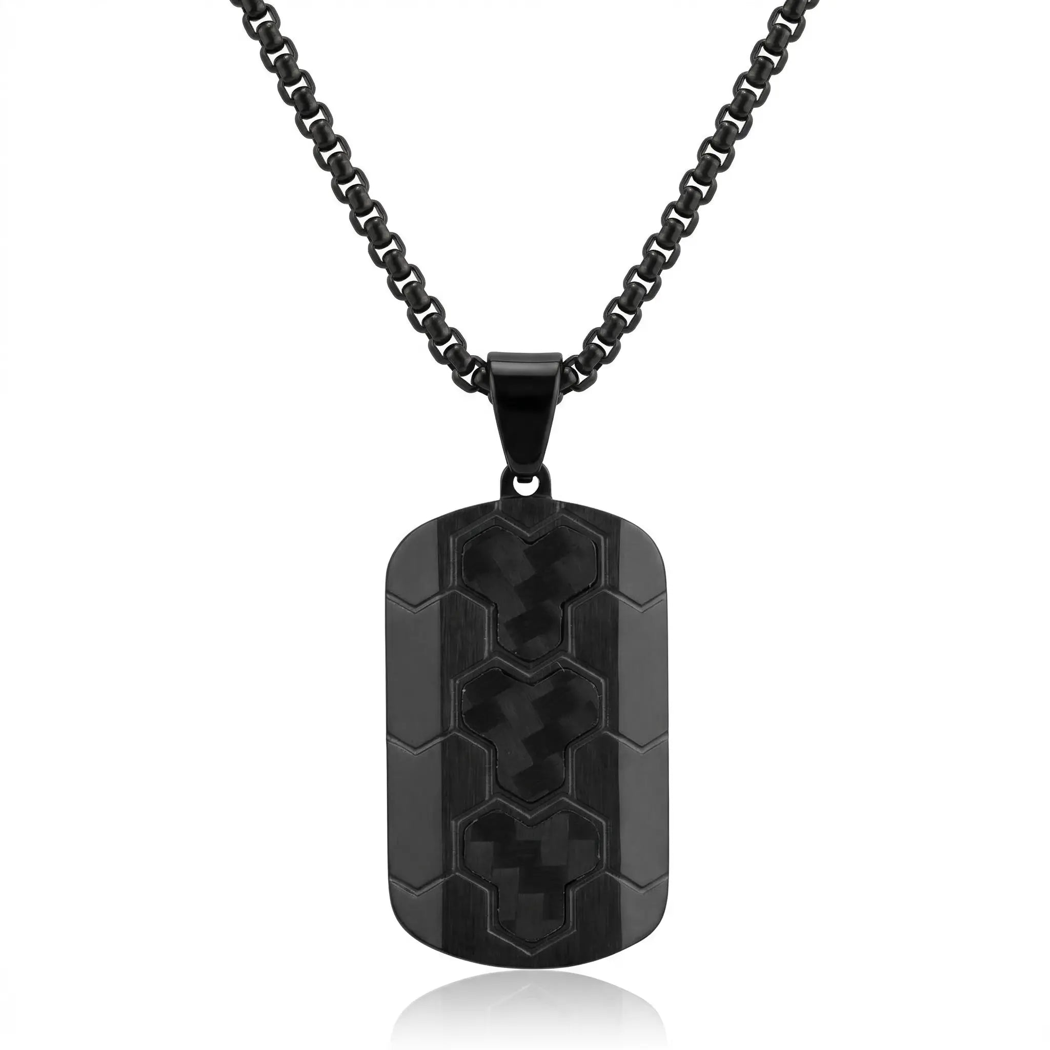 Apex Carbon Tag Necklace