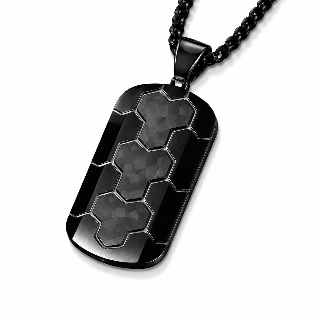 Apex Carbon Tag Necklace