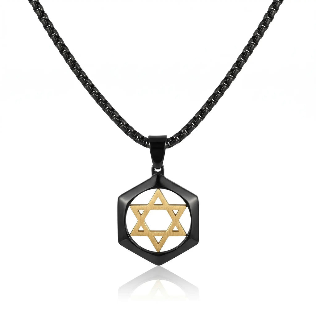 Modern Star David Necklace