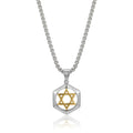 Modern Star David Necklace