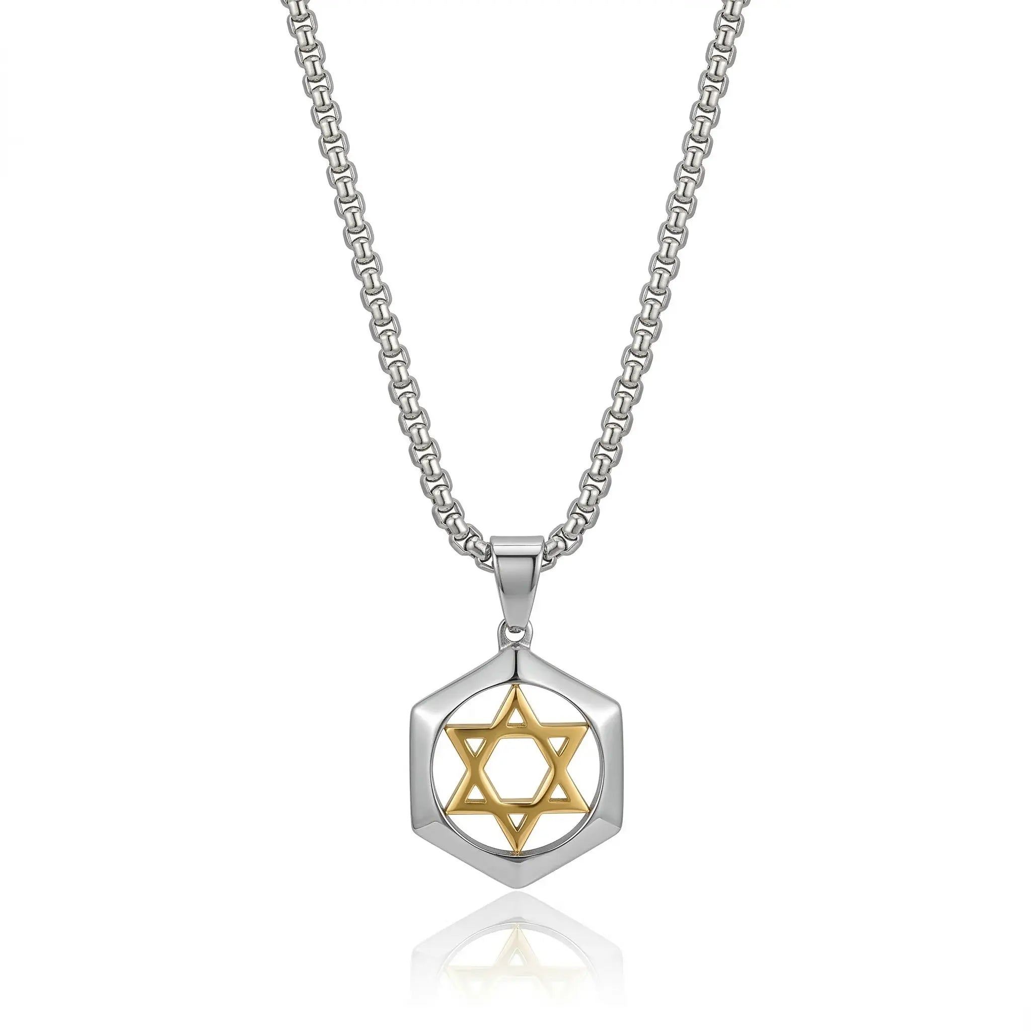 Modern Star David Necklace