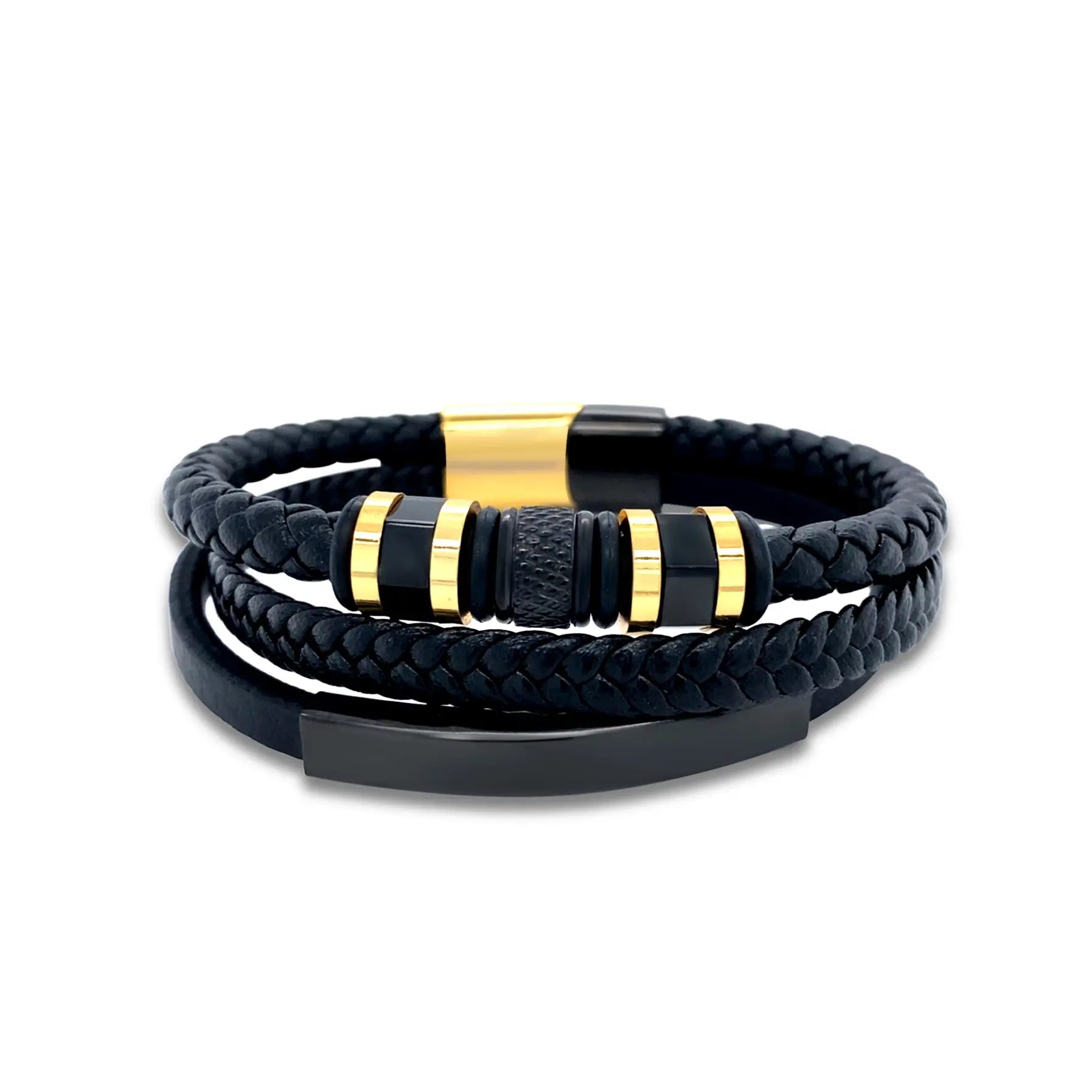 Bolton Stack in Noir/Gold