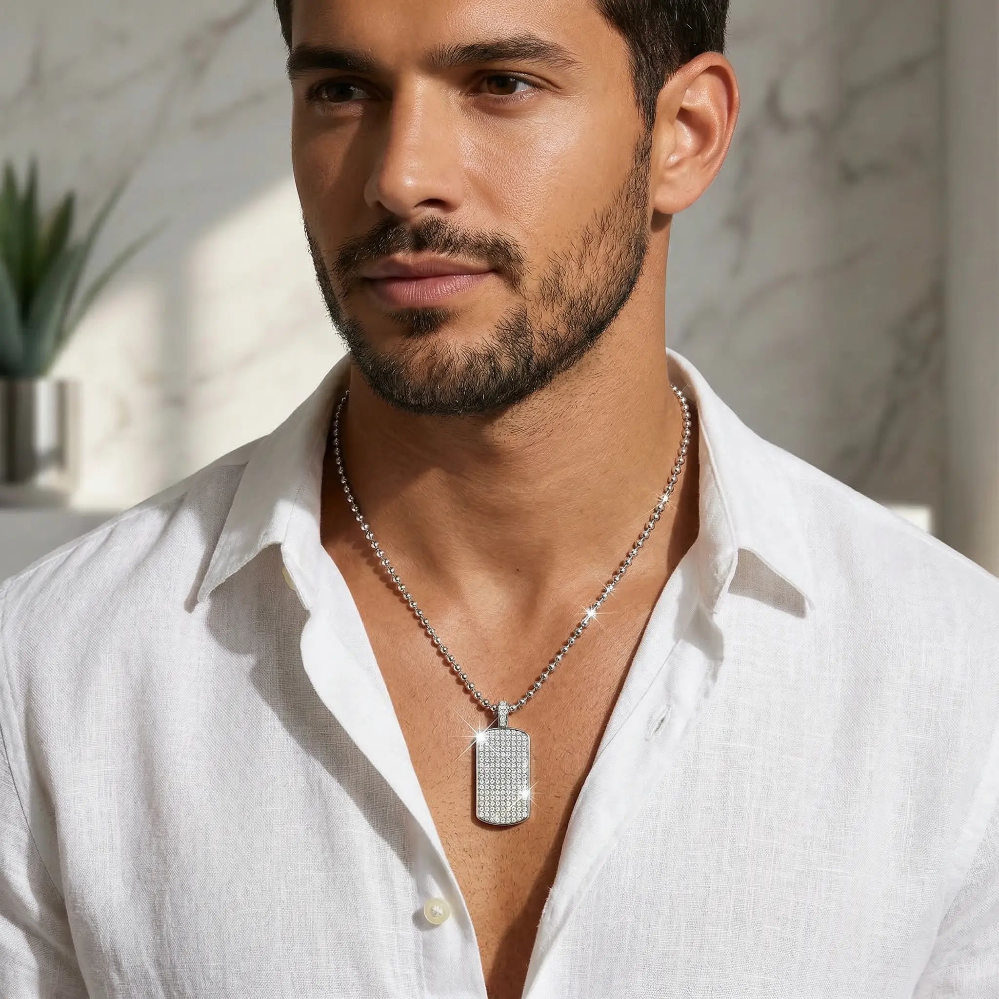 Core Diamond Tag Necklace