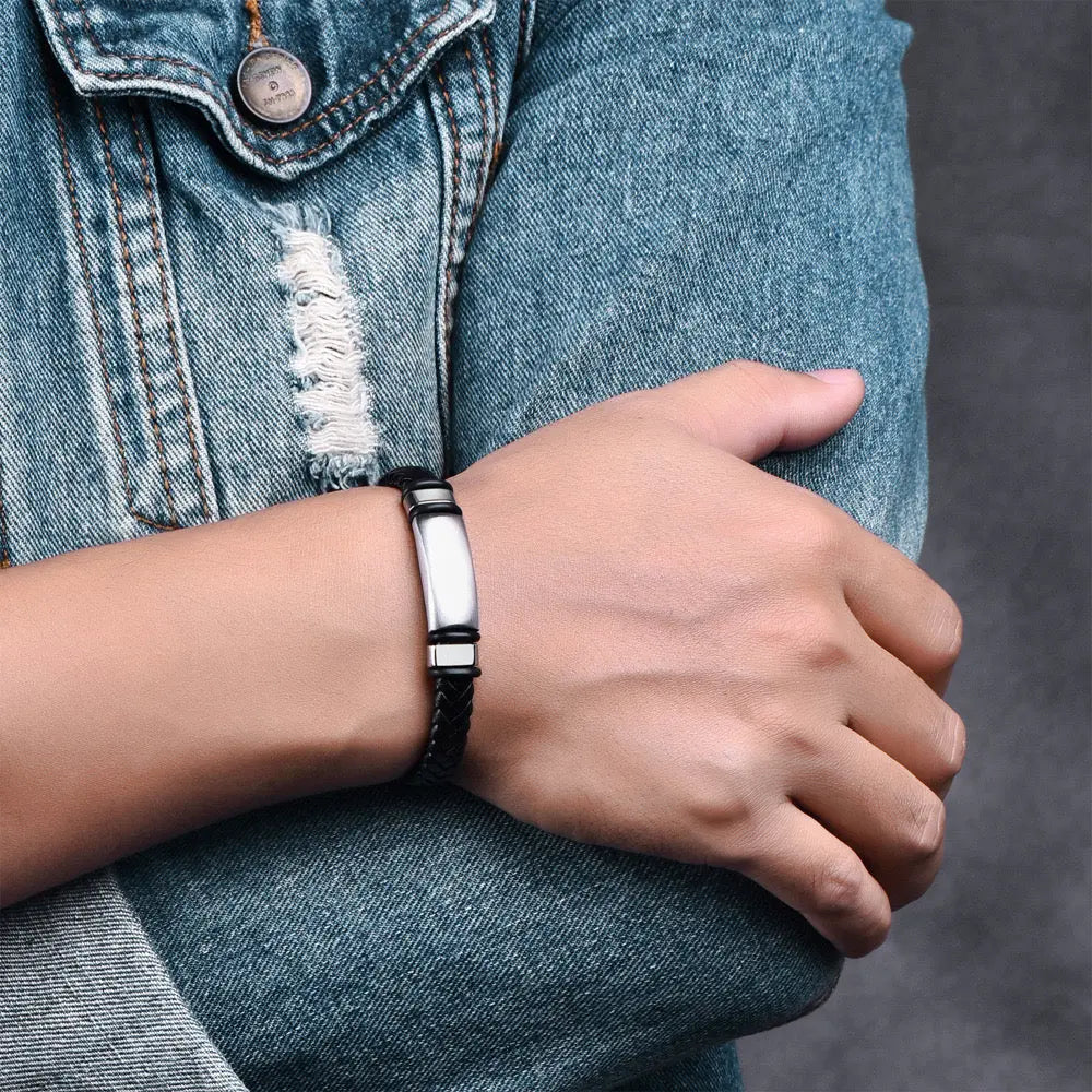 Lynk Men's Leather Cuff