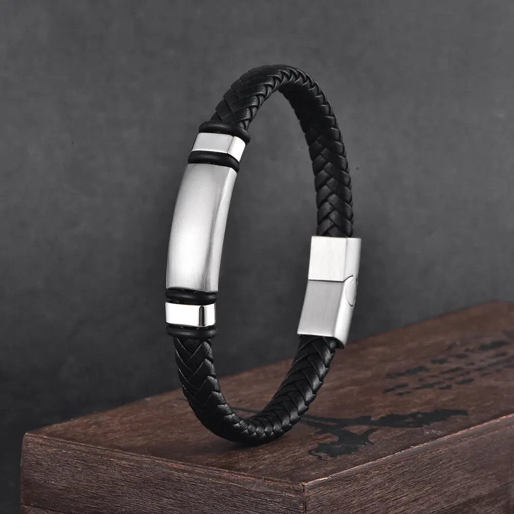 Lynk Men's Leather Cuff