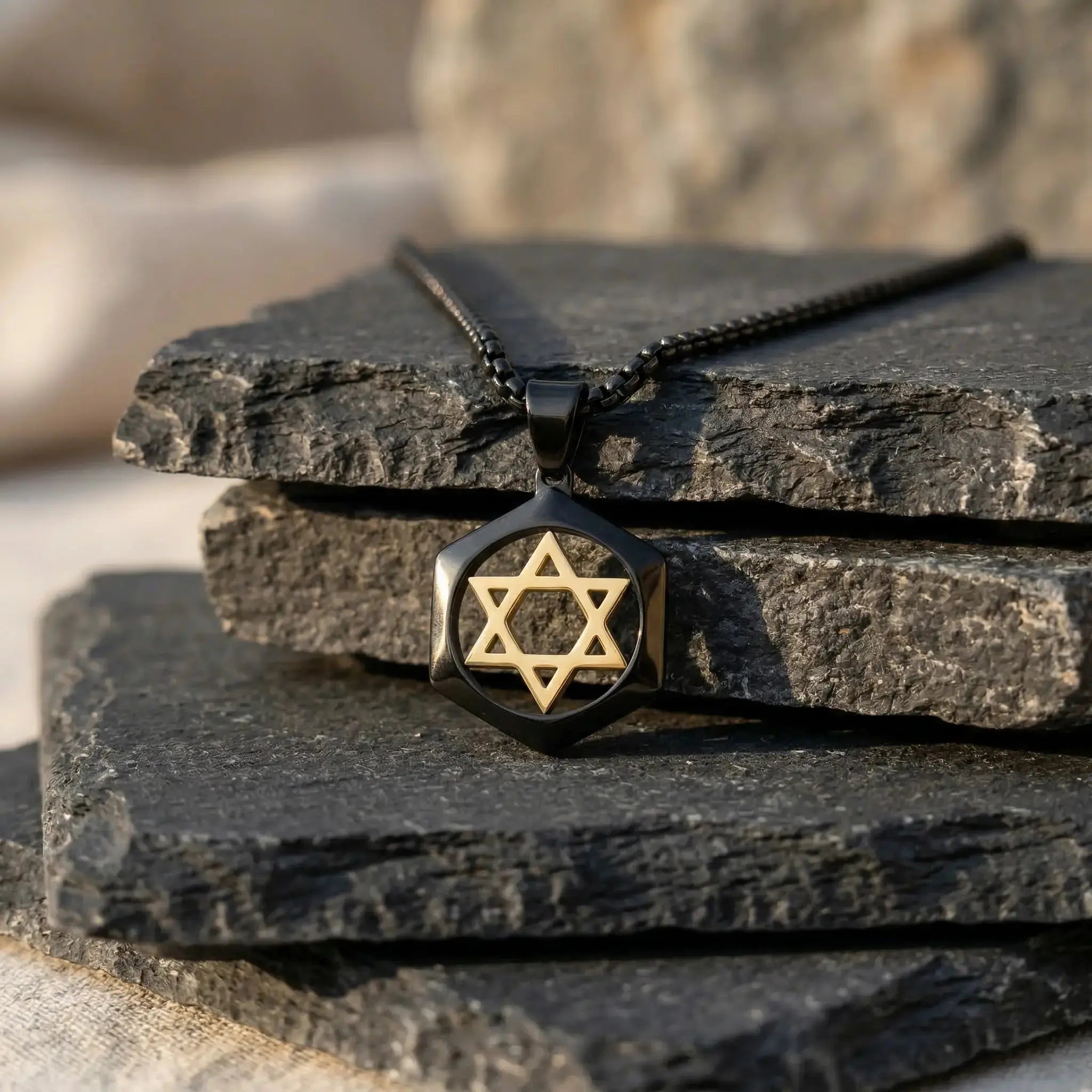 Modern Star David Necklace