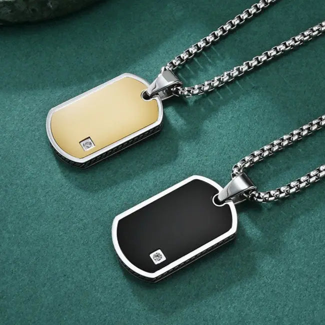 Obelis Disc Tag Necklace