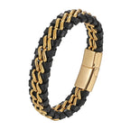 Rowen Braided Cuff in Mixed Metals
