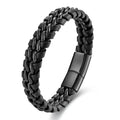 Rowen Braided Cuff in Noir